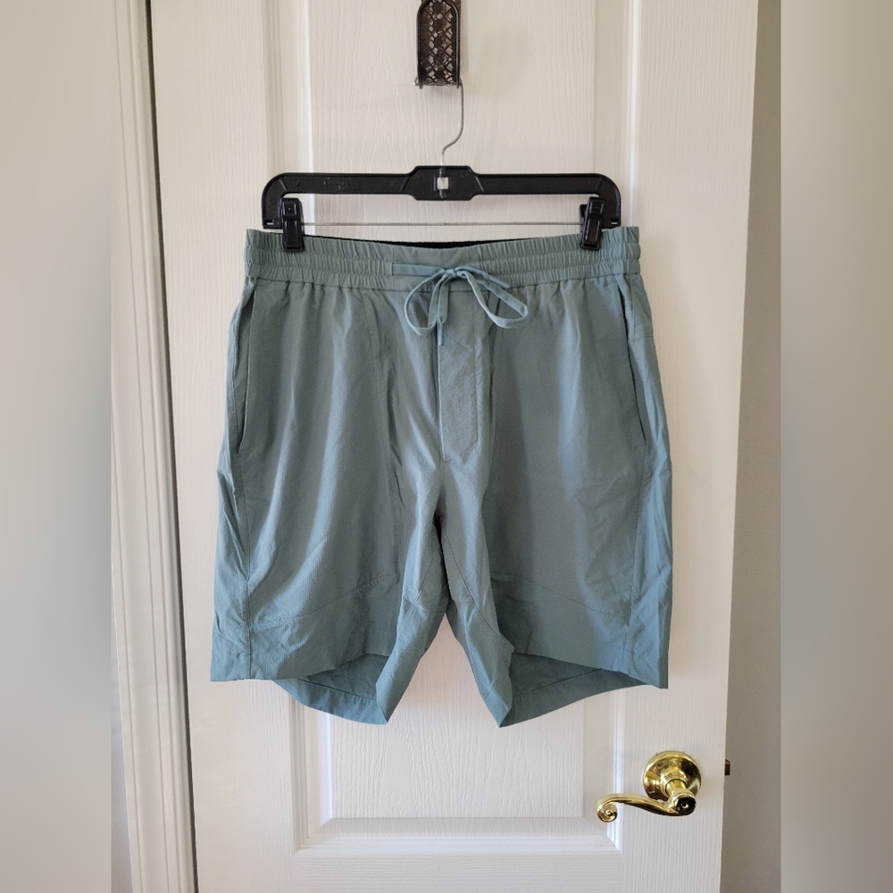 Lululemon Bowline Athletic Shorts 8" Stretch Ripstop Tidewater Teal Size Large
